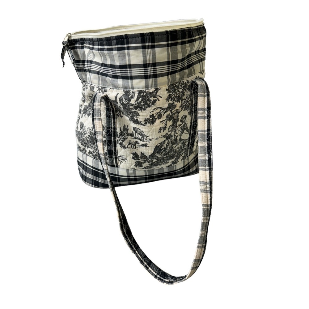Vera Bradley Style Large Black, Gray and White Tote Bag